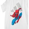 imageadidas Baby Girls Marvel SpiderMan TShirt SetWhiteGrey