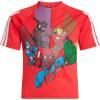 imageadidas Boys Marvel SpiderMan TShirtPure RubyWhiteMulticolor