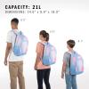 imageadidas Creator School Backpack for Girls ampamp Boys  Durable BookbagDazed Gradient Clear SkyClear Sky BluePink Spark