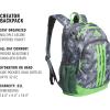 imageadidas Creator School Backpack for Girls ampamp Boys  Durable BookbagEssential Camo GreyLucid Lime GreenOnix Grey