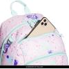 imageadidas Creator School Backpack for Girls ampamp Boys  Durable BookbagSplatter Sandy PinkSemi Flash Aqua Blue