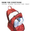 imageadidas Defender 5 Team Sports Backpack 33L Durable Large Athletic Gym Laptop Travel Bag Power RedWhite One SizePower RedWhite