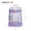 imageadidas Excel Insulated Lunch Bag Cooler with Zipper Pocket for Ice Pack and Clip Temperature Control InsulationAdi Comp Silver VioletLight PurplePink Spark