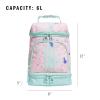 imageadidas Excel Insulated Lunch Bag Cooler with Zipper Pocket for Ice Pack and Clip Temperature Control InsulationSplatter Sandy PinkSemi Flash Aqua Blue