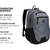 imageadidas Foundation Backpack for Laptop Large Durable Athletic Gym Bag BlackWhite One SizeJersey Onix GreyBlack