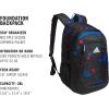 imageadidas Foundation Backpack for Laptop Large Durable Athletic Gym Bag BlackWhite One SizeSplatter BlackBright Royal Blue