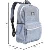 imageadidas Hermosa Mesh Backpack SeeThrough Transparent Clear Festival Bag BlackWhite20 One SizeBlue DawnOnix Grey20