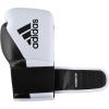 imageadidas Hybrid 150 Boxing Gloves  Leather Training Boxing Gloves for Men ampamp Women  Kickboxing Heavy Bag MMA ampamp Workout Gloves  Available in 10 12 14 16 oz  BlackWhite WhiteBlackWHITE  BLACK