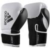 imageadidas Hybrid 150 Boxing Gloves  Leather Training Boxing Gloves for Men ampamp Women  Kickboxing Heavy Bag MMA ampamp Workout Gloves  Available in 10 12 14 16 oz  BlackWhite WhiteBlackWHITE  BLACK