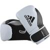 imageadidas Hybrid 150 Boxing Gloves  Leather Training Boxing Gloves for Men ampamp Women  Kickboxing Heavy Bag MMA ampamp Workout Gloves  Available in 10 12 14 16 oz  BlackWhite WhiteBlackWHITE  BLACK