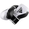 imageadidas Hybrid 150 Boxing Gloves  Leather Training Boxing Gloves for Men ampamp Women  Kickboxing Heavy Bag MMA ampamp Workout Gloves  Available in 10 12 14 16 oz  BlackWhite WhiteBlackWHITE  BLACK