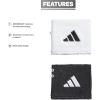 imageadidas Interval Reversible Wristband  Athletic Sweatband for Men and Women WhiteBlack20 One Size