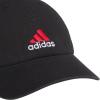 imageadidas Kids Baseball Cap for Boys and Girls  Youth Washed Cotton Adjustable Hat  Ultimate SaturdayBlackWhitePure Ruby Red