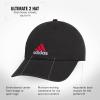 imageadidas Kids Baseball Cap for Boys and Girls  Youth Washed Cotton Adjustable Hat  Ultimate SaturdayBlackWhitePure Ruby Red