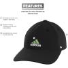 imageadidas Kids Baseball Cap for Boys and Girls  Youth Washed Cotton Adjustable Hat  Ultimate SaturdayBlackWhiteSemi Green Spark