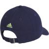 imageadidas Kids Baseball Cap for Boys and Girls  Youth Washed Cotton Adjustable Hat  Ultimate SaturdayDark BluePulse Lime Green