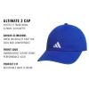imageadidas Kids Baseball Cap for Boys and Girls  Youth Washed Cotton Adjustable Hat  Ultimate SaturdayTeam Royal BlueWhite
