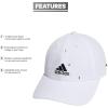 imageadidas Kids Baseball Cap for Boys and Girls  Youth Washed Cotton Adjustable Hat  Ultimate SaturdayWhiteBlack