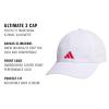 imageadidas Kids Baseball Cap for Boys and Girls  Youth Washed Cotton Adjustable Hat  Ultimate SaturdayWhitePure Ruby Red