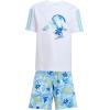 imageadidas Kids Disney Lilo and Stitch TShirt SetWhiteSemi Flash Aqua
