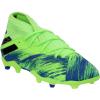 imageadidas Kids Nemeziz Messi 193 Fg SneakerSignal GreenBlackTeam Royal Blue