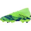 imageadidas Kids Nemeziz Messi 193 Fg SneakerSignal GreenBlackTeam Royal Blue