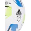 imageadidas MLS Nativo XXV Training BallWhiteSolar GreenGlory BlueSilver Metallic