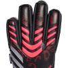 imageadidas Match Predator Fingersave Goalie GlovesBlackBlackLucid Red
