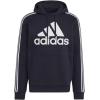 imageadidas Mens 3Stripes Fleece Hooded SweatshirtInkWhite
