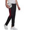 imageadidas Mens Aeroready Sereno Slim TaperedCut 3stripes PantsBlackScarlet
