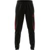 imageadidas Mens Aeroready Sereno Slim TaperedCut 3stripes PantsBlackScarlet