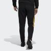 imageadidas Mens Aeroready Sereno Slim TaperedCut 3stripes PantsBlackSolar Gold