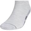imageadidas Mens All Day Training Quarter Socks sports performance above the ankle height with cushioning for running 3PairCool Light HeatherOnix GreyGrey