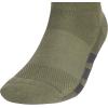 imageadidas Mens All Day Training Quarter Socks sports performance above the ankle height with cushioning for running 3PairOlive Strata GreenWonder Alumina GreyOnix Grey