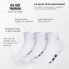 imageadidas Mens All Day Training Quarter Socks sports performance above the ankle height with cushioning for running 3PairTrue PinkBlackWhite