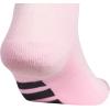 imageadidas Mens All Day Training Quarter Socks sports performance above the ankle height with cushioning for running 3PairTrue PinkBlackWhite