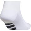 imageadidas Mens All Day Training Quarter Socks sports performance above the ankle height with cushioning for running 3PairWhiteBlackClear Onix Grey