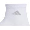 imageadidas Mens All Day Training Quarter Socks sports performance above the ankle height with cushioning for running 3PairWhiteBlackClear Onix Grey