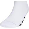 imageadidas Mens All Day Training Quarter Socks sports performance above the ankle height with cushioning for running 3PairWhiteBlackClear Onix Grey
