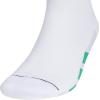imageadidas Mens All Day Training Quarter Socks sports performance above the ankle height with cushioning for running 3PairWhiteSemi Court GreenDark Blue