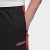 imageadidas Mens Athletics Essentials 3 Stripes Tapered Tricot PantBlackSignal Pink