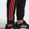 imageadidas Mens Athletics Essentials 3 Stripes Tapered Tricot PantBlackSignal Pink