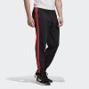 imageadidas Mens Athletics Essentials 3 Stripes Tapered Tricot PantBlackSignal Pink