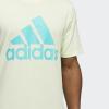 imageadidas Mens Badge of Sport TeeAlmost LimeSemi Mint Rush