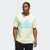imageadidas Mens Badge of Sport TeeAlmost LimeSemi Mint Rush