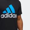 imageadidas Mens Badge of Sport TeeBlackBlue RushHalo Silver