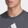 imageadidas Mens Badge of Sport TeeDark Grey HeatherWhite