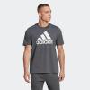 imageadidas Mens Badge of Sport TeeDark Grey HeatherWhite