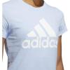 imageadidas Mens Badge of Sport TeeGlow BlueWhite