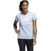 imageadidas Mens Badge of Sport TeeGlow BlueWhite